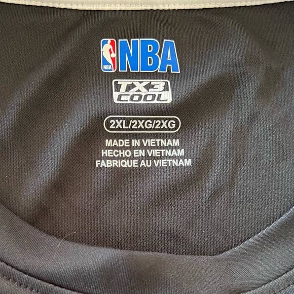 NBA TX3 COOL Men’s Shirt Size 2XL Nets Basketball Activewear Top Short Sleeve - Picture 3 of 6